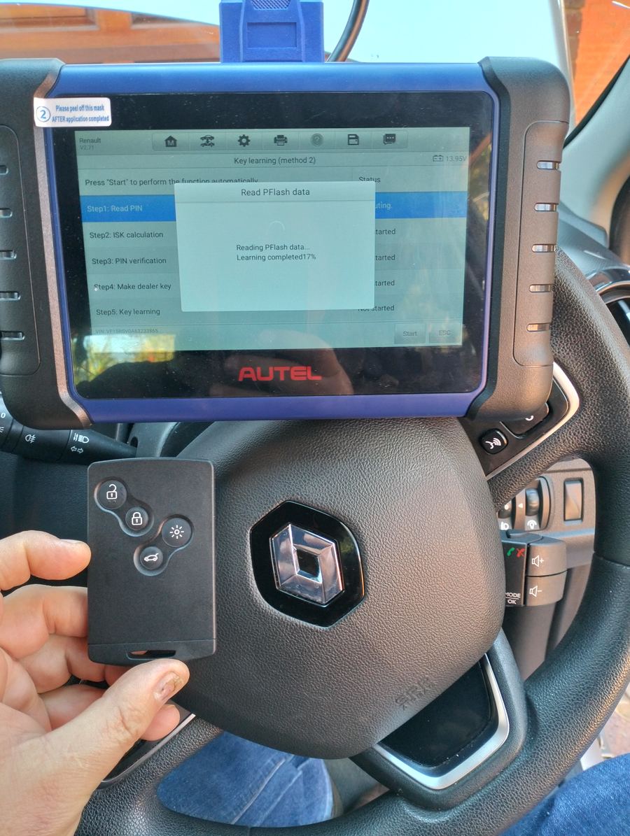 Autel key programming — Renault Clio