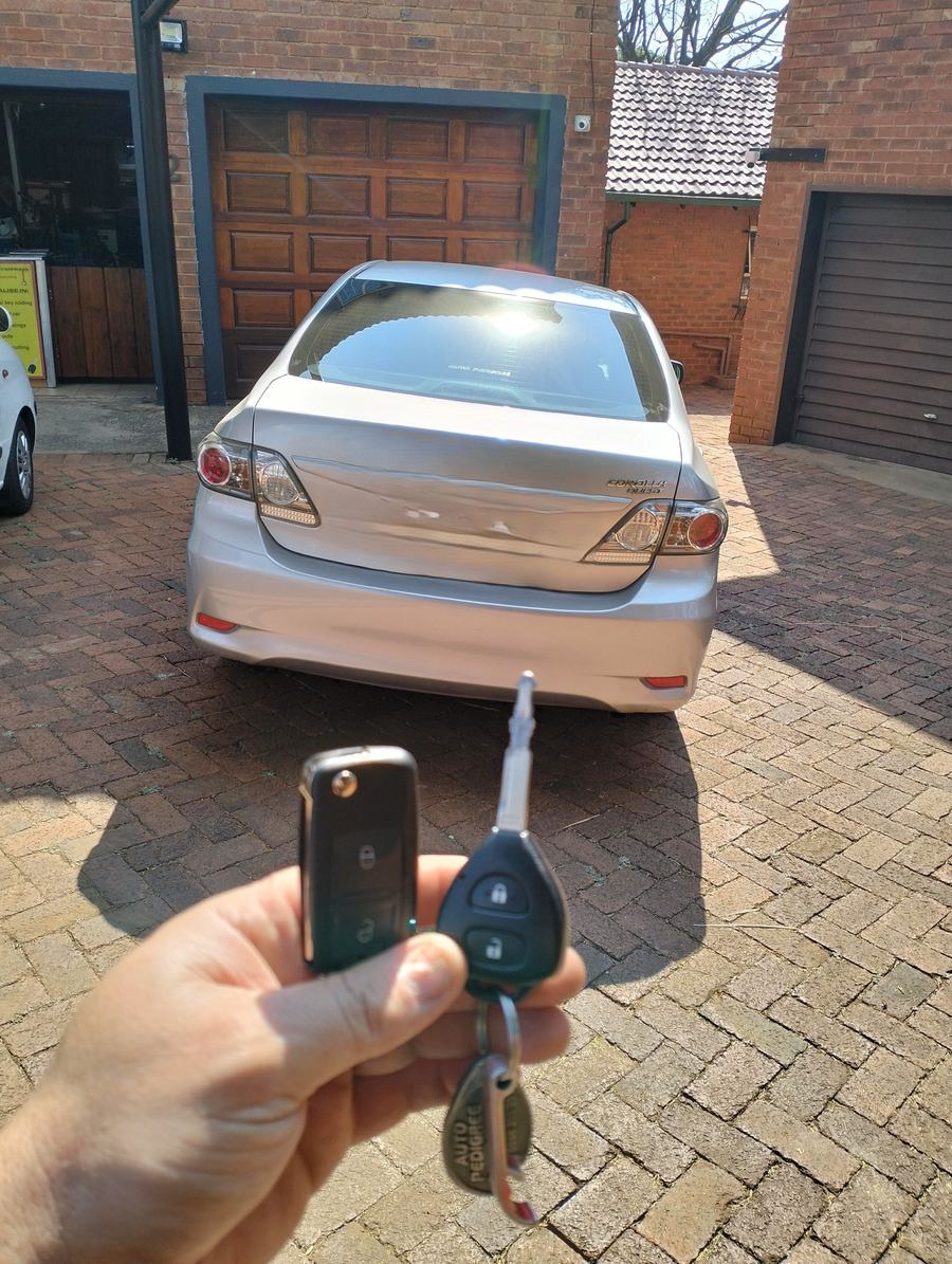 Toyota Corolla Quest — new keys cut and coded