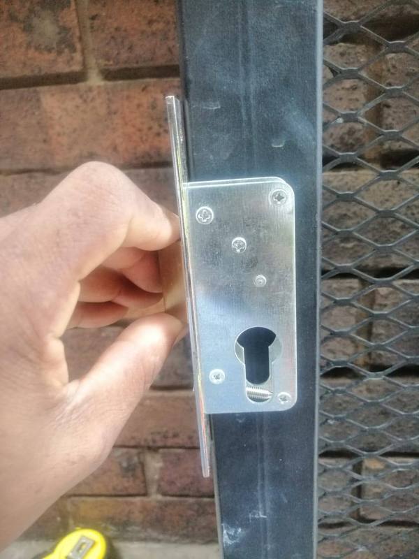 New lock installation in progress