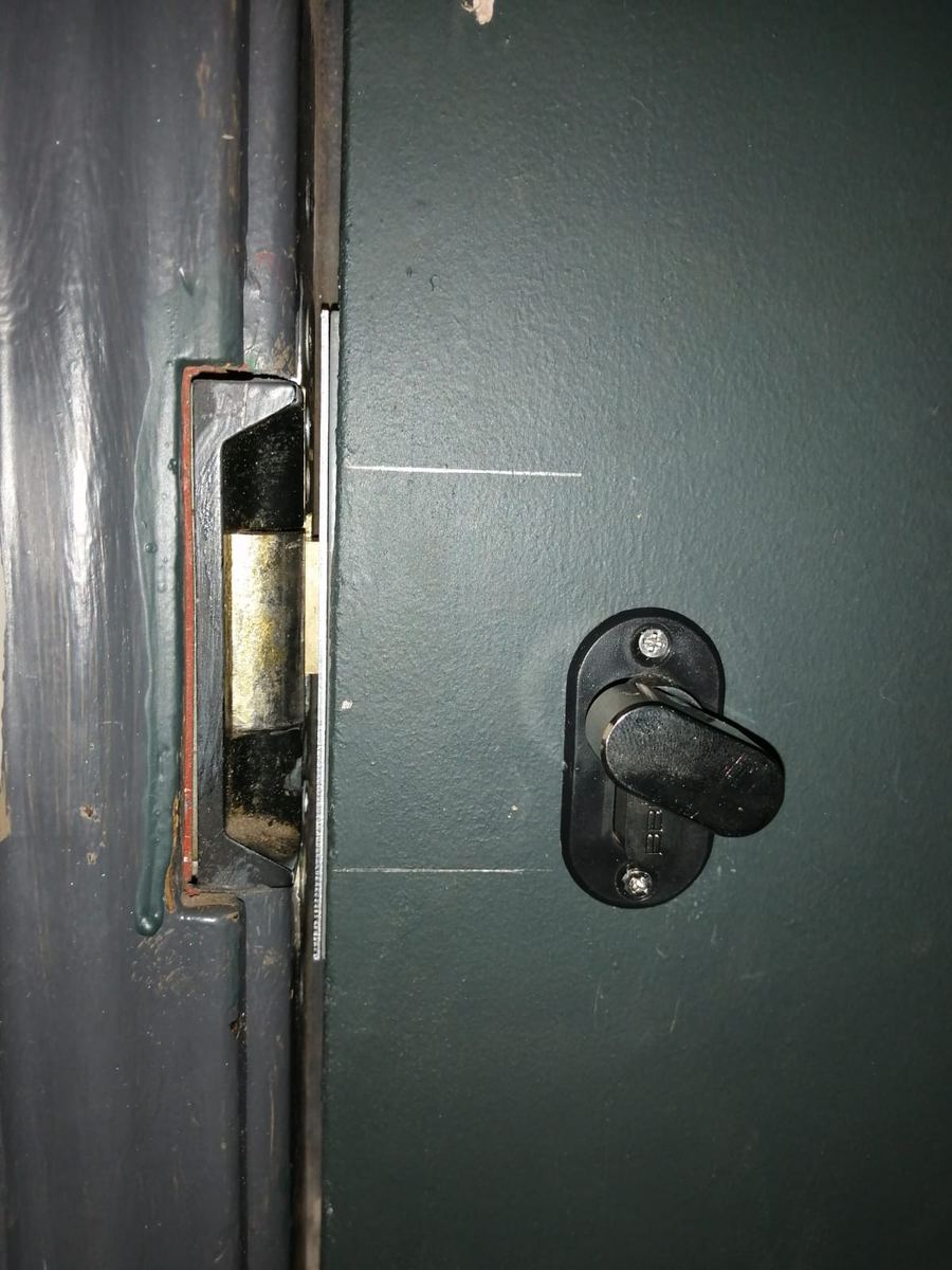 New deadbolt lock installed