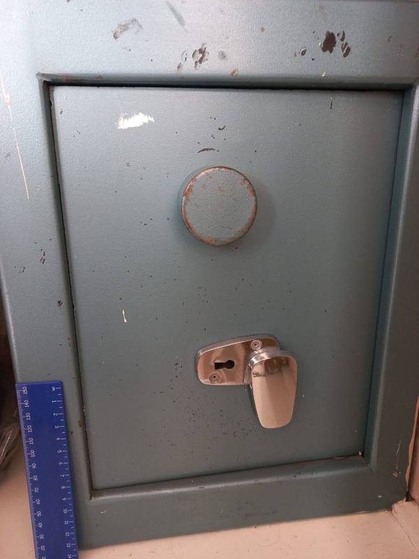 Safe opened and lock changed